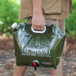 1 pcs 7.5L Foldable Water Storage Bag Large Capacity Plastic Bucket with Valve Camping Supplies Portable Handheld Water Bag