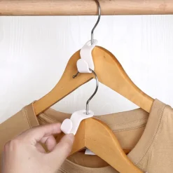 30 PCS Mini Clothes Hanger Connector Hooks Plastic Cascading Organizer Rack Space Saving for Closet