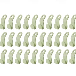 30 PCS Mini Clothes Hanger Connector Hooks Plastic Cascading Organizer Rack Space Saving for Closet