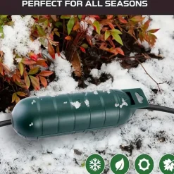 1 Pcs Of Outdoor Extension Cable Cover - Black/green Weather Resistant Plug Connector with External Safety Seal