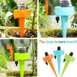 18 PCS Plant Automatic Watering Tip Holiday Automatic Plant Watering Drip Irrigation Slow Release Equipment Potted Plant Watering Tool With Slow Release Switch Control Valve to Care for Your Plants An