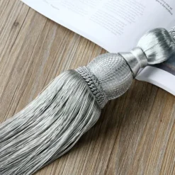 2 Pcs Rope Curtain Tassel Tie Backs Curtain Fringe Tiebacks Holdbacks Window Drapes Curtain Supplies Rope Room Accessories