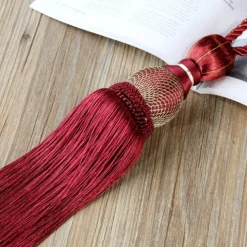 2 Pcs Rope Curtain Tassel Tie Backs Curtain Fringe Tiebacks Holdbacks Window Drapes Curtain Supplies Rope Room Accessories