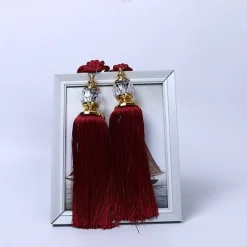 2 Pcs Rope Curtain Tassel Tie Backs Curtain Fringe Tiebacks Holdbacks Window Drapes Curtain Supplies Rope Room Accessories