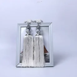 2 Pcs Rope Curtain Tassel Tie Backs Curtain Fringe Tiebacks Holdbacks Window Drapes Curtain Supplies Rope Room Accessories