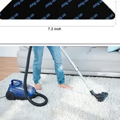 8 PCS Rug Tape, Reusable Washable Carpet Tape, Double Sided Non-Slip Rug Pads for Hardwood Floors, Rug Stoppers for Area Rugs, Black