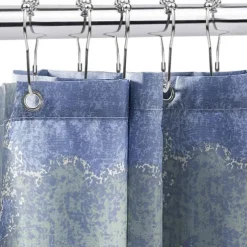 12 pcs Stainless Steel Curtain Hooks Bath Curtain Rollerball Shower Curtain Rings Hooks 5 Rollers Polished Satin Nickel Ball