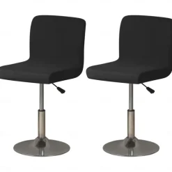 2 Pcs Stretch Bar Stool Cover Burgundy Pub Counter Stool Chair Slipcover Square Swivel Barstool Shell Chair Cover for Dining Room Cafe Seat Cover Protectors Non Slip