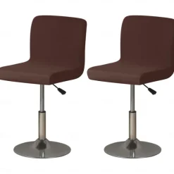 2 Pcs Stretch Bar Stool Cover Burgundy Pub Counter Stool Chair Slipcover Square Swivel Barstool Shell Chair Cover for Dining Room Cafe Seat Cover Protectors Non Slip