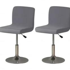 2 Pcs Stretch Bar Stool Cover Burgundy Pub Counter Stool Chair Slipcover Square Swivel Barstool Shell Chair Cover for Dining Room Cafe Seat Cover Protectors Non Slip