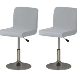 2 Pcs Stretch Bar Stool Cover Burgundy Pub Counter Stool Chair Slipcover Square Swivel Barstool Shell Chair Cover for Dining Room Cafe Seat Cover Protectors Non Slip