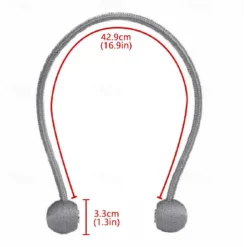 1 Pcs Tiebacks Curtain Accessories Window Treatments 1 Piece Simple Style Magnetic Curtain Buckle Rope Decorative Draperies Holdback