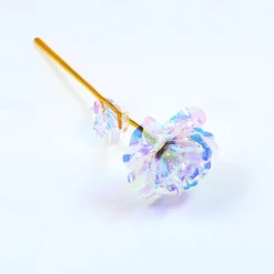 30 PCS Valentine's Day Crystal Rose Gifts, Colorful Artificial Forever Roses, Romantic Eternal Flowers for Girlfriend, Wife, Mom, Women - Perfect for Valentine's Day, Mother's Day, Birthday, Anniversary, and Wedding Decorations