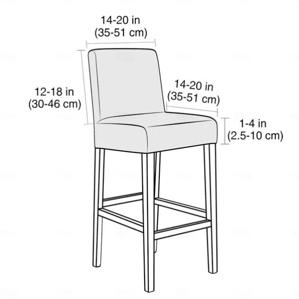 2 Pcs Water Repellent Bar Stool Cover Burgundy Stretch Counter Stool Pub Chair Slipcover Cafe Barstool Cover for Patio Outdoor Bar Restrant Wedding with Elastic Bottom