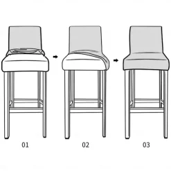 2 Pcs Water Repellent Bar Stool Cover Burgundy Stretch Counter Stool Pub Chair Slipcover Cafe Barstool Cover for Patio Outdoor Bar Restrant Wedding with Elastic Bottom