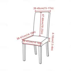 4 Pcs Water Rissistant Dining Chair Covers Burgundy High Back Chair Cover Jacquard Spandex Chair Protector Covers Seat Slipcover with Elastic Band for Dining RoomWedding Ceremony Banquet