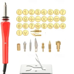 37/65 Pcs Wood Leather Burning Set Tip Letter Wood Burning Tip Including Alphabet Number For Wood Craft DIY Embossing Carving Including Alphabet Number Symbol Durable Brass Alphabet Number Template