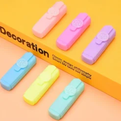 6 Pcs/lot Capsules Highlighter Vitamin Pill Highlight Marker Color Pens Drawing Spot Liner Stationery Office School Supplies