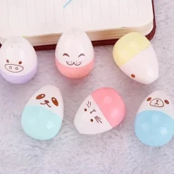 6 Pcs/lot Capsules Highlighter Vitamin Pill Highlight Marker Color Pens Drawing Spot Liner Stationery Office School Supplies