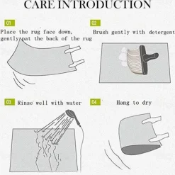 2 Piece Waterproof and Oil-Proof Kitchen Anti-Slip Mat, Bathroom Anti-Slip Mat, Bedroom Cushion, Living Room Carpet, Door Mat, Kitchen Carpet- 40 * 60cm + 40 * 120cm