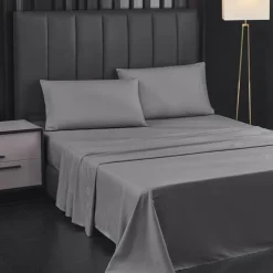 4 Pieces Bed Sheet Set Super Soft Microfiber Hotel Luxury Egyptian Sheets 14/18 Inch Deep Pocket Wrinkle Free