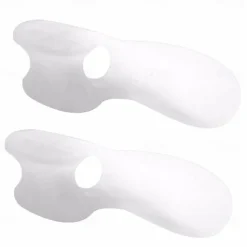 2 Pieces Big Toe Separator Bone Corrector Straightener Silicone Gel Foot Fingers Protector Bunion Adjuster Feet Massager