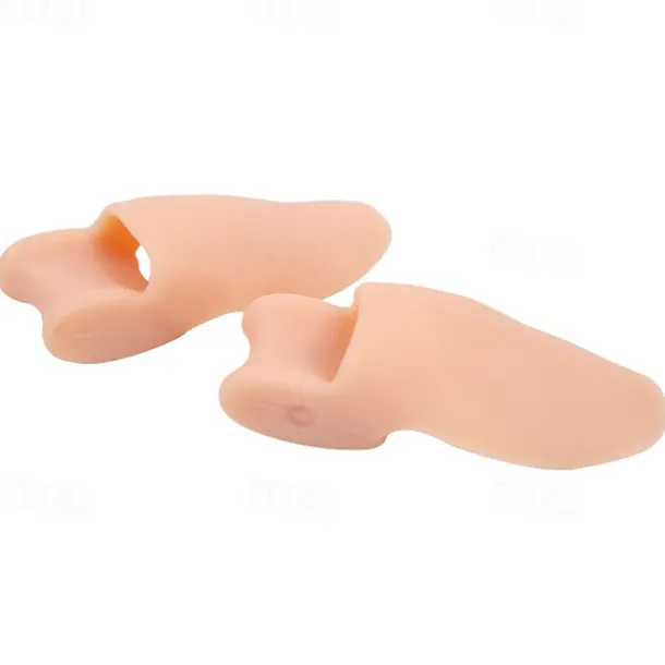 2 Pieces Big Toe Separator Bone Corrector Straightener Silicone Gel Foot Fingers Protector Bunion Adjuster Feet Massager