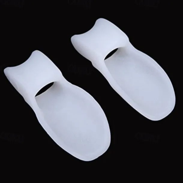 2 Pieces Big Toe Separator Bone Corrector Straightener Silicone Gel Foot Fingers Protector Bunion Adjuster Feet Massager