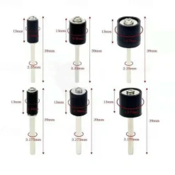 307 Pieces Drum Sander Set Sanding Drum Kit 300 Pieces Sanding Band Sleeves (80 /120 /240 ) + 6 Pieces Drum Mandrels for Dremel Rotary Tool (2.35Mm/3.17Mm)+ 1 Combination Wrench