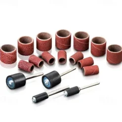 307 Pieces Drum Sander Set Sanding Drum Kit 300 Pieces Sanding Band Sleeves (80 /120 /240 ) + 6 Pieces Drum Mandrels for Dremel Rotary Tool (2.35Mm/3.17Mm)+ 1 Combination Wrench