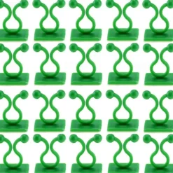20 Pieces Invisible Wall Rattan Clamp Plant Climbing Wall Self-Adhesive Fixator Vine Buckle Hook Rattan Fixed Clip Bracket Plant Stent Support