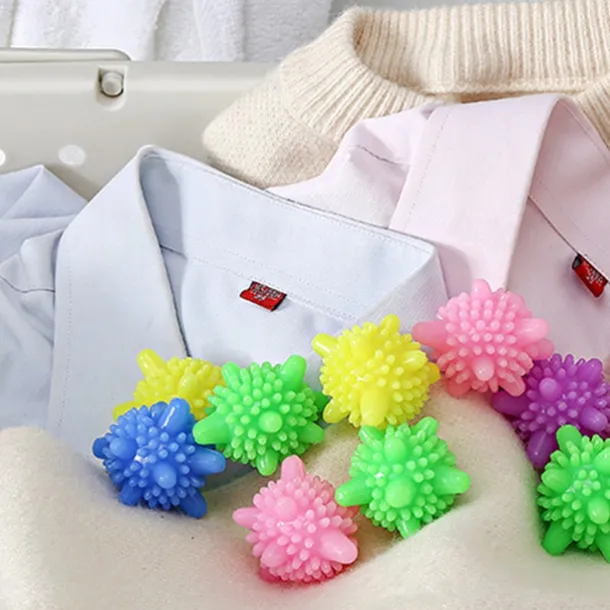 5 Pieces Reusable Anti-Winding Lint Hair Catcher Solid Scrubbing Washing Ball Laundry Balls for Washing Machine