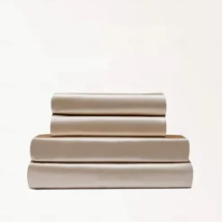 4 Pieces Satin Sheet Sets Hotel Luxury Silky Bed Sheets Soft Premium Satin Sheets Wrinkle & Fade Resistant Bedding Set Sheet Set, Include 1 Deep Pocket Fitted Sheet(12inch),1 Flat Sheet, 2 Pillowcases