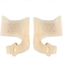 2 Pieces Silicone Gel Toes Separator Hallux Valgus Corrector Bunion Bone Ectropion Adjuster Toes Outer Foot Care