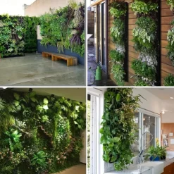 6 Pockets Hanging Planter Bags, Vertical Felt Fabric Nursery Bags, Grow Bag For Vegetable, Garden Supplies