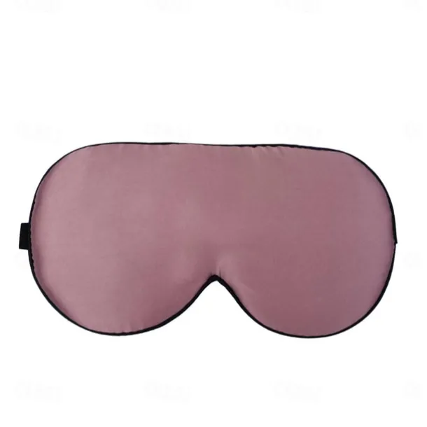 100% Real Natural Pure Silk Eye Mask with Adjustable Strap for Sleeping, Double Side Mulberry Silk Eye Sleep Shade Cover, Blocks Light Reduces Puffy Eyes