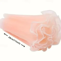 1 Roll Flower Wrapping Mesh with Pearls - Polyamide Florist Netting for Bouquet Packaging Valentine's Day Birthday Wedding Decor Gift Wrapping Supplies 15-inch