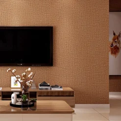1 Roll Simple Japanese Style Wallpaper Imitation Linen Patterned for Home Hotel Bedrooms Living rooms Plain Color Waterproof Wallpaper Non Self-adhesive 950x53cm/374x20.87inch