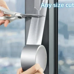 1 Roll Window Windproof Tape For Window Sealing High Viscosity And Thickening Without Leaving Any Tape Cloth-based Tape For Cold And Waterproof Gap 5cm*5m/1.97*196.8in