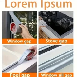 1 Roll Window Windproof Tape For Window Sealing High Viscosity And Thickening Without Leaving Any Tape Cloth-based Tape For Cold And Waterproof Gap 5cm*5m/1.97*196.8in