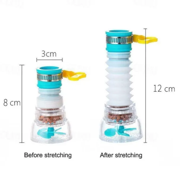 360 Rotatable Bent Water Saving Tap Aerator Diffuser Faucet Nozzle Filter Water Filter Swivel Head Kitchen Faucet Bubbler