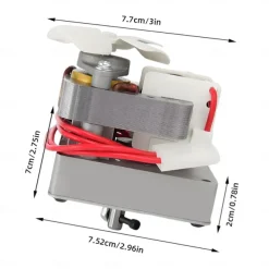 1.6/2.0 RPM Auger Motor Replacement Parts, Compatible with Traeger, Pit Boss, and Camp Chef, Wood Pellet Grill Smokers, Universal Barbecue Auger Motor Replacement 120V 60Hz 2 Pole