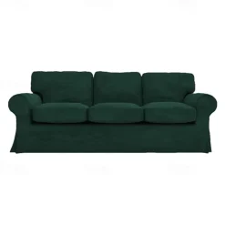 3 Seat Sofa Cover, 100 Cotton Couch Cover with 3 Cushion Cover and 3 Backrest Cover, Slipcover Washable Furniture Protector LITB PRIME cover Ektcover