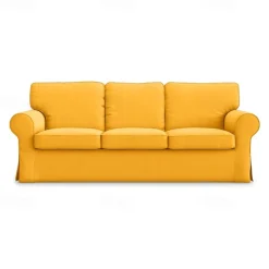 3 Seat Sofa Cover, 100 Cotton Couch Cover with 3 Cushion Cover and 3 Backrest Cover, Slipcover Washable Furniture Protector LITB PRIME cover Ektcover