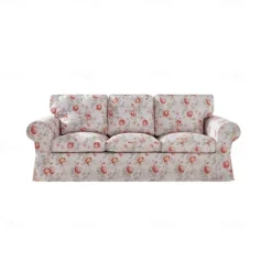 3 Seat Sofa Cover, 100 Cotton Couch Cover with 3 Cushion Cover and 3 Backrest Cover, Slipcover Washable Furniture Protector LITB PRIME cover Ektcover