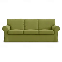 3 Seat Sofa Cover, 100 Cotton Couch Cover with 3 Cushion Cover and 3 Backrest Cover, Slipcover Washable Furniture Protector LITB PRIME cover Ektcover