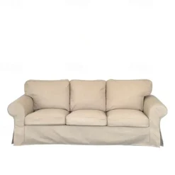 3 Seat Sofa Cover Couch Cover with 3 Cushion Cover and 3 Backrest Cover, Burgundy Red Slipcover Washable Furniture Protector LITB PRIME cover Ektcover