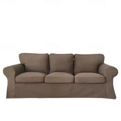 3 Seat Sofa Cover Couch Cover with 3 Cushion Cover and 3 Backrest Cover, Burgundy Red Slipcover Washable Furniture Protector LITB PRIME cover Ektcover