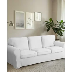 3 Seat Sofa Cover Couch Cover with 3 Cushion Cover and 3 Backrest Cover, Burgundy Red Slipcover Washable Furniture Protector LITB PRIME cover Ektcover