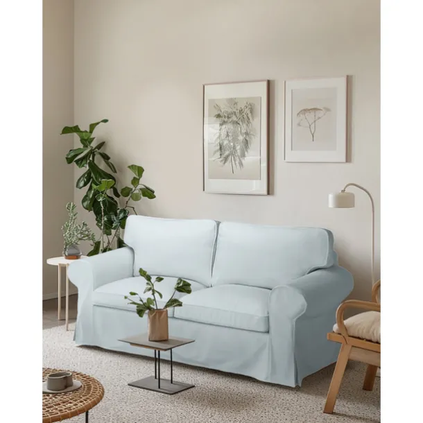 2 Seat Sofa Cover or 2 Seat Sofa Bed Cover with Cushion Covers and Backrest Covers For Ektorp Couch Slipcover Washable Furniture Protector LITB PRIME cover Ektcover